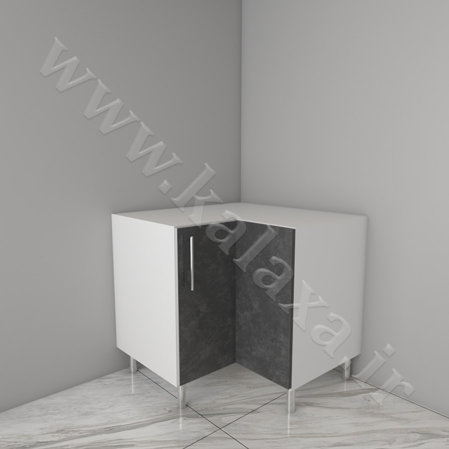 یونیت اماده زمینی کنجی ال شکل 6 خرید کابینت گوشهای دیواری و زمینی آشپزخانه کوچک