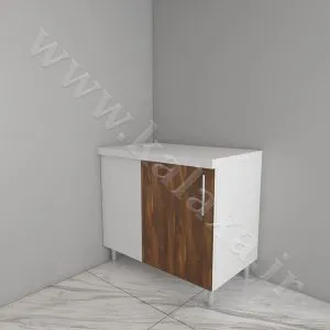 یونیت آماده زمینی گوشه درب چپ ثابت نئوپان — تصویر 2
