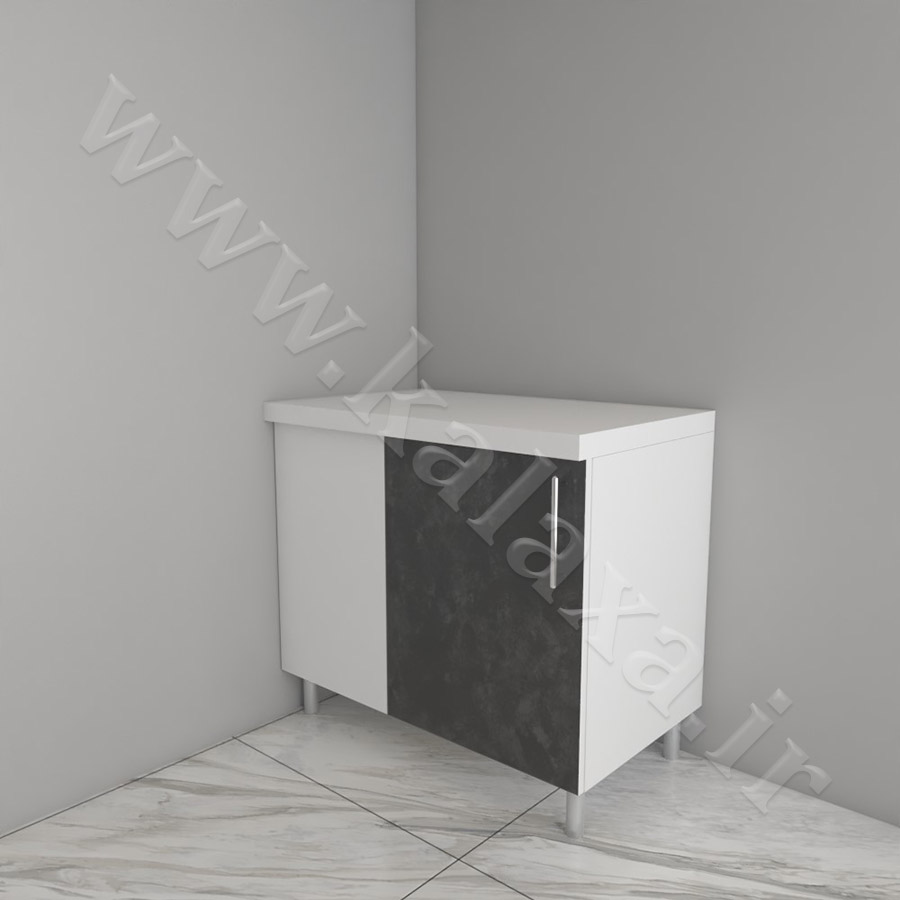 یونیت اماده زمینی گوشه درب چپ ثابت 5 طراحی کابینتهای کنجی دیواری و زمینی با قیمت مناسب