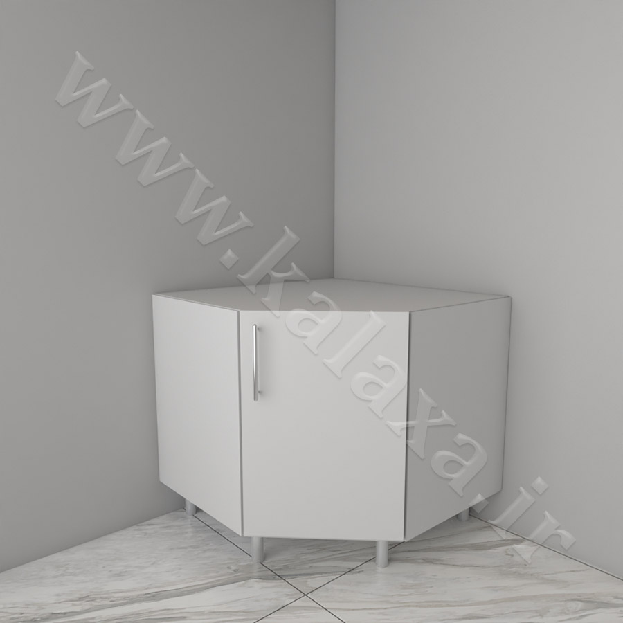یونیت اماده زمینی گوشه کنجی مورب 1 کابینت کنجی زمینی برای آشپزخانه کوچک