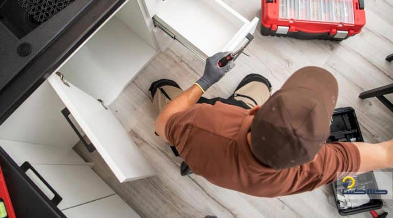 نصب کابینت آماده برای آشپزخانههای بزرگ و کوچک