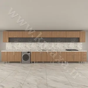 عکس کابینت طرح چوب شش متری پیش ساخته