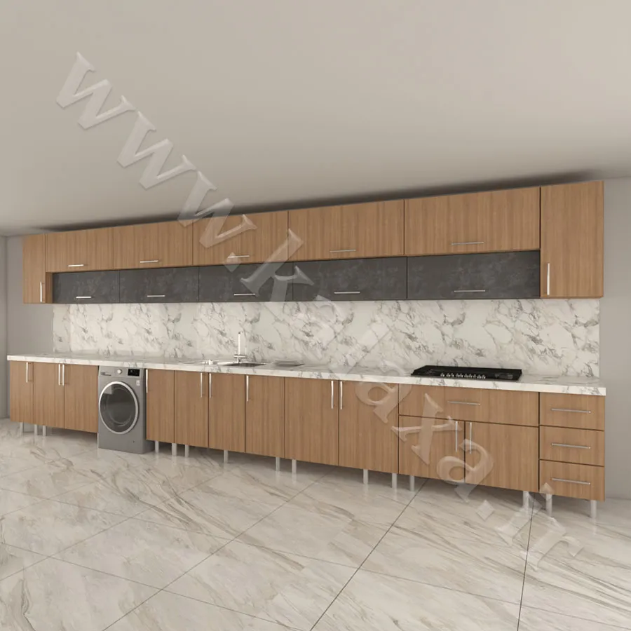 عکس کابینت طرح چوب 6 متری پیش ساخته