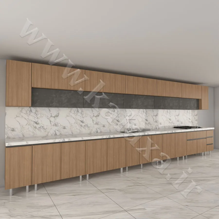 کابینت 6 متری مدرن حجمی دستگیره مخفی