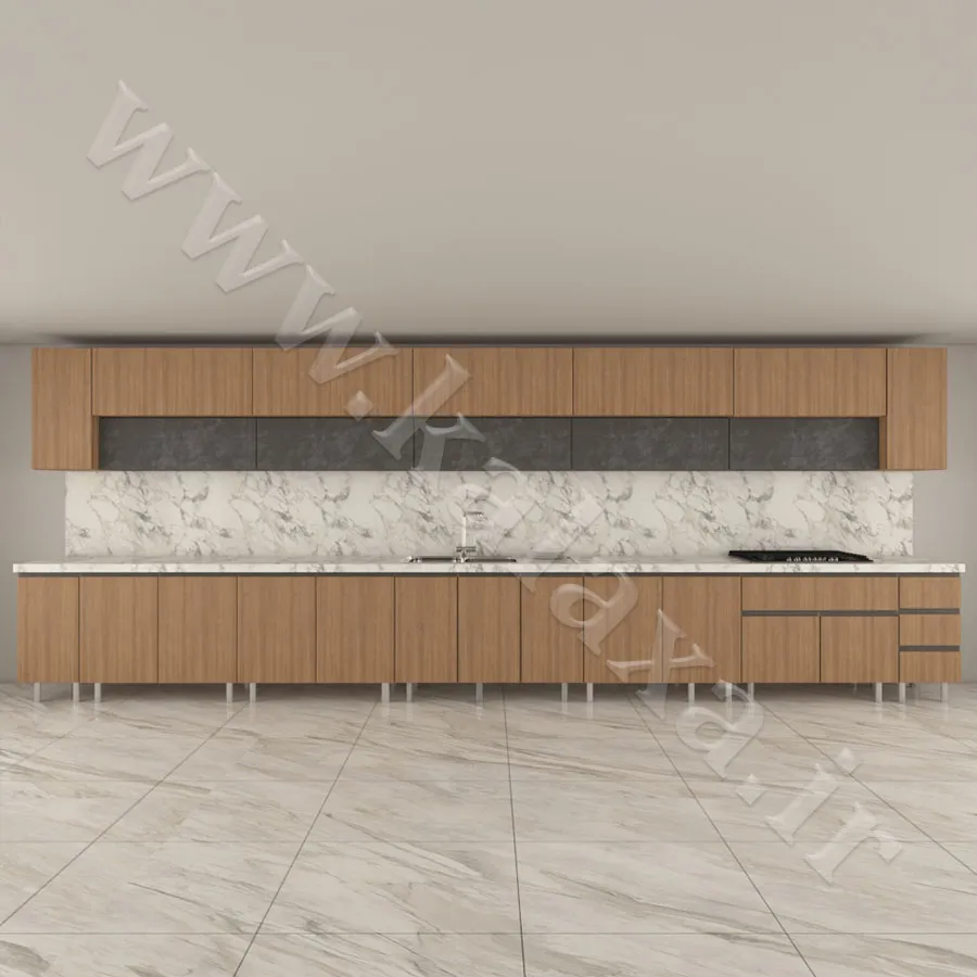 کابینت 6 متری مدرن پلکانی دستگیره مخفی