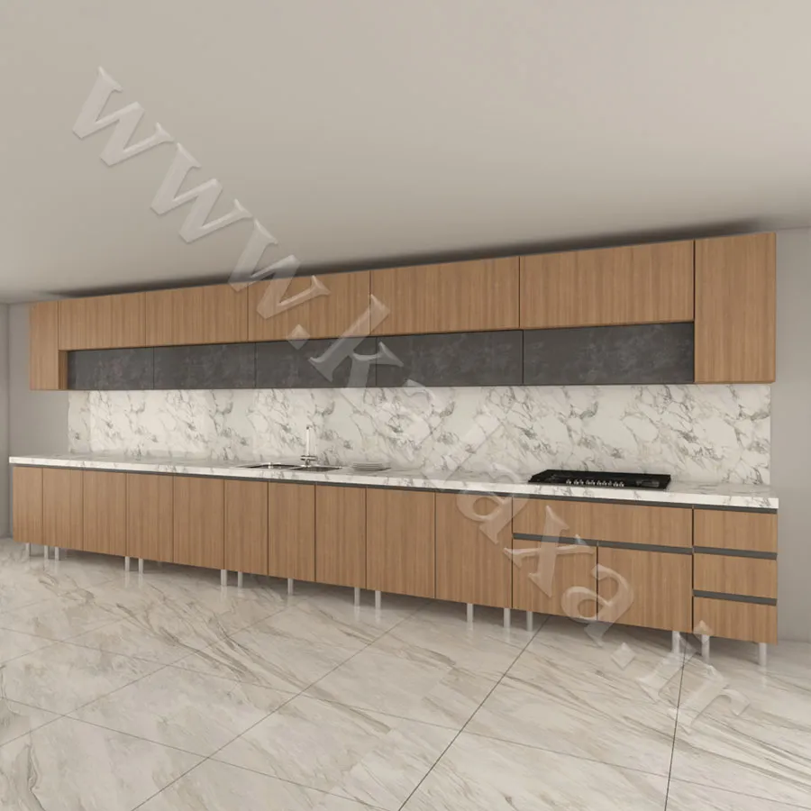 کابینت 6 متری مدرن پله ای دستگیره مخفی