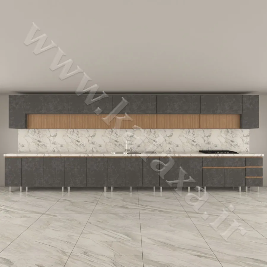 کابینت پله ای آماده نئوپان ۶ متری دستگیره مخفی — تصویر 6