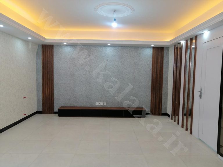 طراحی و اجرای تی وی وال ساده و شیک مدرن