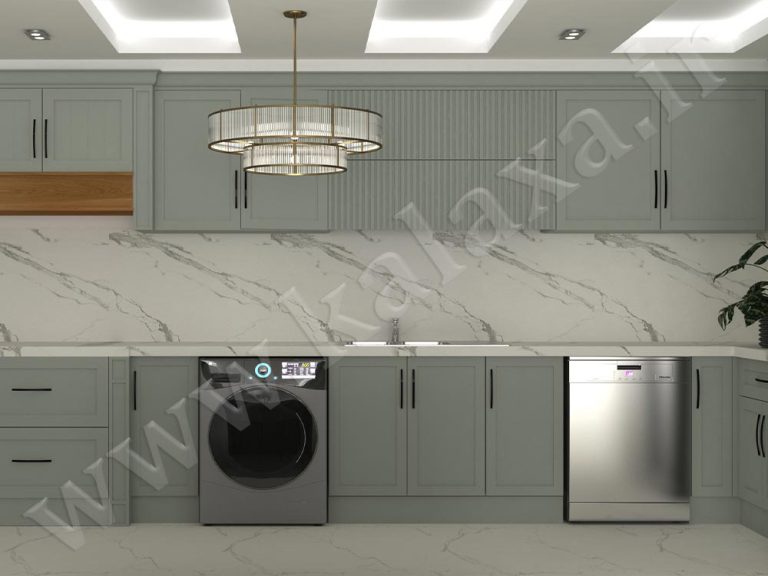 کابینت ممبران نئوکلاسیک با صفحه سنگ مصنوعی