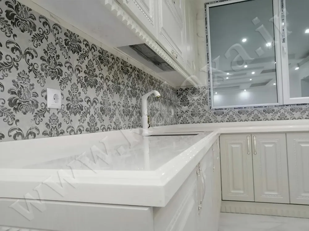 طراحی و اجرای کابینت ممبران کلاسیک سفید آقای کامران 14