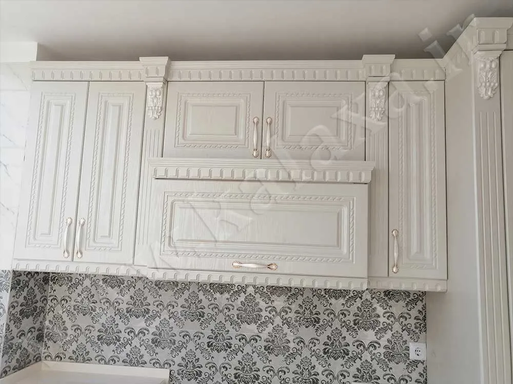 طراحی و اجرای کابینت ممبران کلاسیک سفید آقای کامران 9