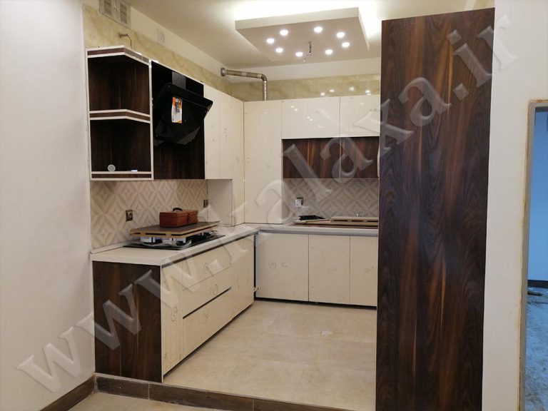 اجرای کابینت حجمی مدرن سفید