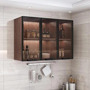 درب کابینت و کمد شیشه‌ای دکوفیکس با پروفیل ایرانی درجه ۲