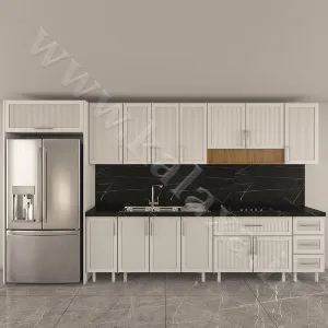 عکس کابینت آماده ممبران با پنل‌های برجسته