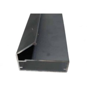 پروفیل آلومینیومی درب شیشه ای لبه بلند کابینت و کمد طول ۳ متر پروفیل درب شیشه ای کابینت و کمد لبه بلند مدل 45 درجه دستگیره ای