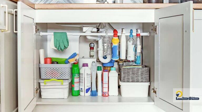 کابینت پی وی سی زیر سینک ضدآب و مقاوم