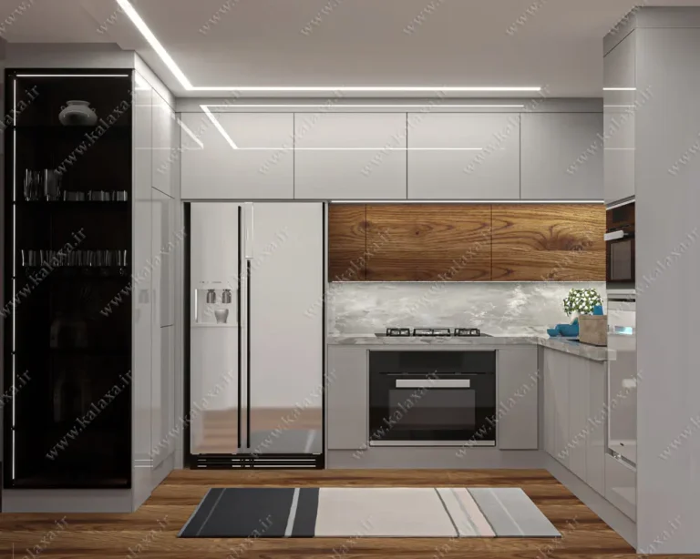 کابینت هایگلاس ایرانی با امکان انتخاب متریال دلخواه