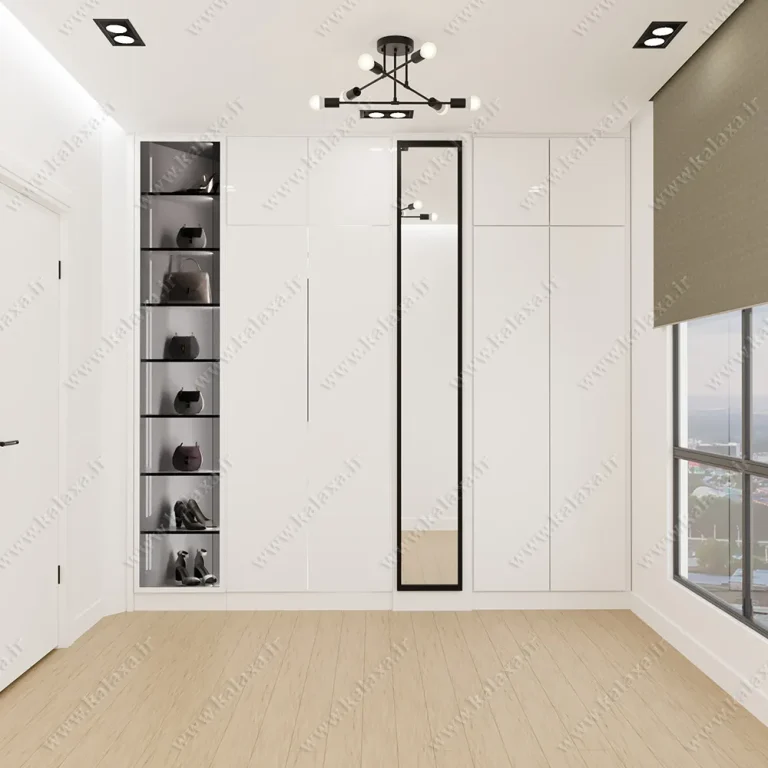 طراحی کمد دیواری طرح شیک زیبا هایگلاس