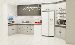 کابینت نئوکلاسیک پلی اورتان مقاوم در برابر رطوبت