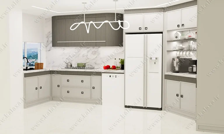 کابینت نئوکلاسیک پلی اورتان مقاوم در برابر رطوبت