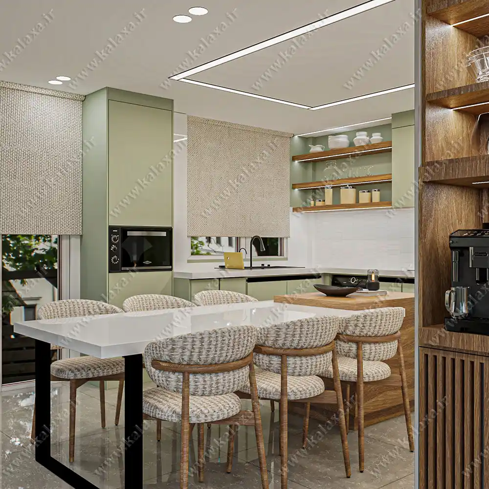 طراحی و ساخت کابینت هایگلاس agt ترک سبز