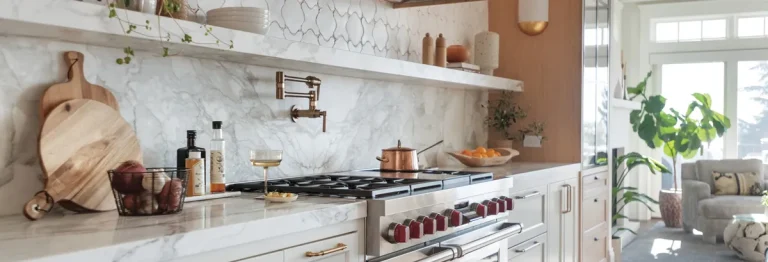 نصب ورق اچ پی ال بین کابینتی در آشپزخانه