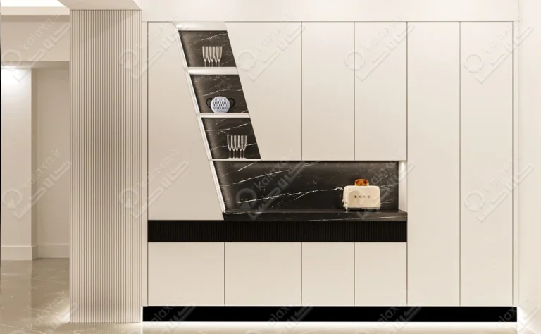 طراحی کابینت آشپزخانه با امکانات ی‌