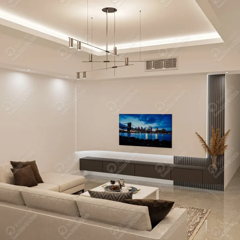 اجرای تی وی وال با باکس‌های دکوراتیو