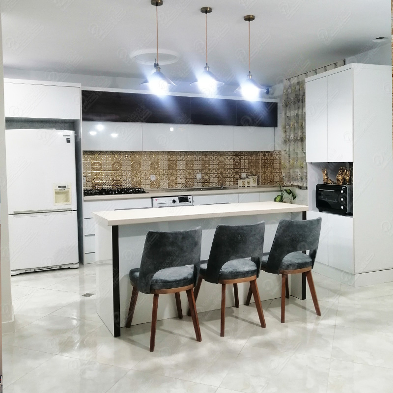 کابینت ام دی اف سفید مشکی