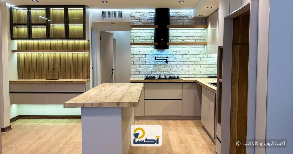 نمونهکار کابینت سوپرمات لوکس در سعادتآباد